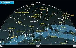 Карта звездного неба «Малая Медведица»