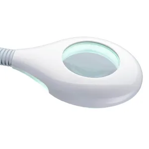 Лупа-лампа на гибкой штанге Veber 5D, 2,25х, 100 мм, с подсветкой (8608D), изображение 3