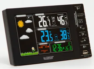 Метеостанция La Crosse WS6827 с цветным экраном и USB-портом, изображение 2