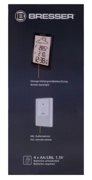 Метеостанция Bresser TemeoTrend ST с радиоуправлением, черная, изображение 13