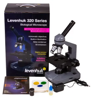 Микроскоп Levenhuk 320 PLUS, монокулярный, изображение 2