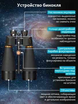 Бинокль Levenhuk Bruno PLUS 30x80, изображение 20