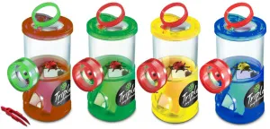 Банка для насекомых Navir «Обзор с трех сторон» с лупами, пинцетом и жуком, прозрачный, изображение 4